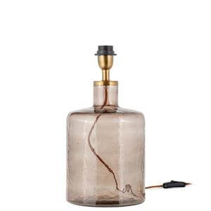 Nkuku Edina Recycled Glass Table Lamp Smoke Brown Small